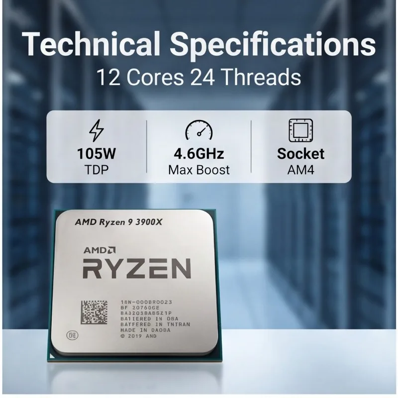 AMD Ryzen 9 3900X 12 Core 24 T - đánh giá và giá Amd Cpu Ryzen 9