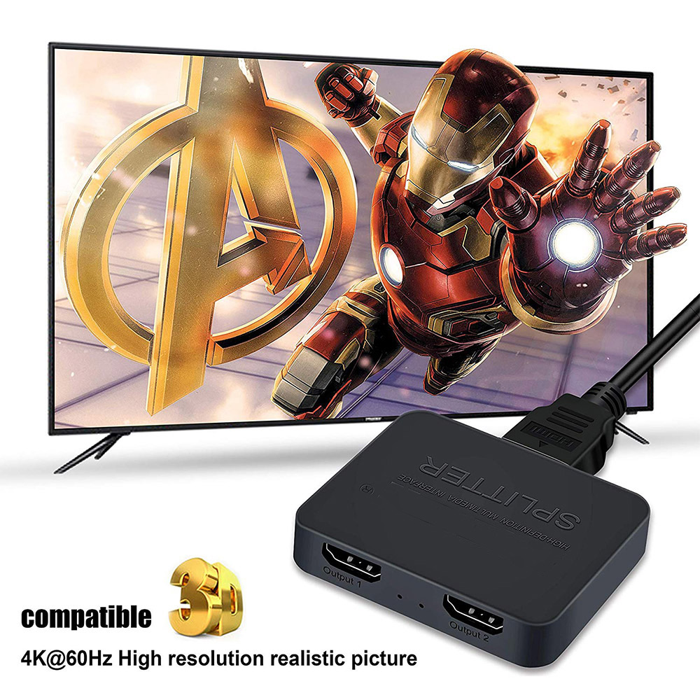 4K HDMI-compatible 1x2 Splitte - đánh giá và giá Kvm Switch Dual Monitor